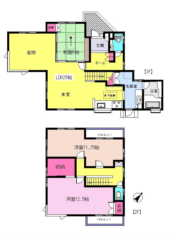 Floor plan. 29,800,000 yen, 3LDK+S, Land area 311.2 sq m , And in between the building area 141.69 sq m