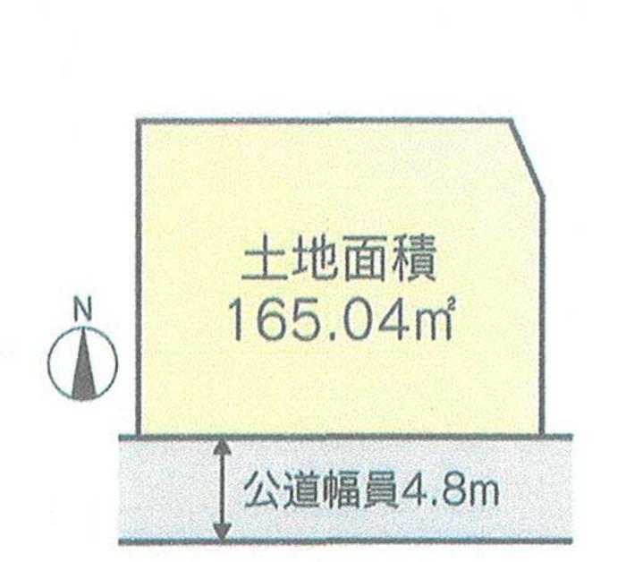 Compartment figure. Land price 19.7 million yen, Land area 165.04 sq m