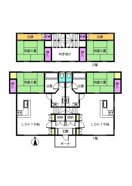 Floor plan. 14.5 million yen, 2LLDDKK, Land area 391.86 sq m , Building area 149.04 sq m