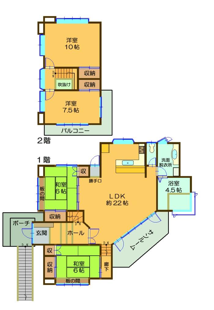 Floor plan. 18 million yen, 4LDK + S (storeroom), Land area 437 sq m , Building area 140.73 sq m