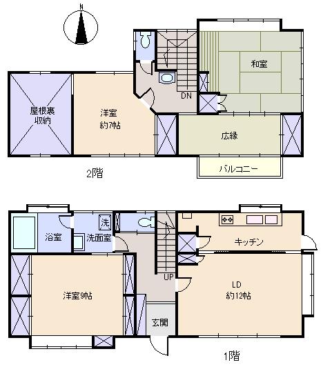 Floor plan. 16 million yen, 3LDK + S (storeroom), Land area 490.15 sq m , Building area 119.24 sq m floor plan