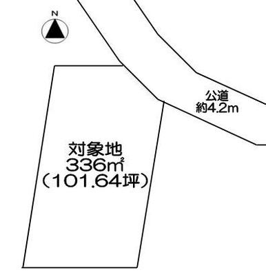 Compartment figure. Land price 8.9 million yen, Land area 336 sq m