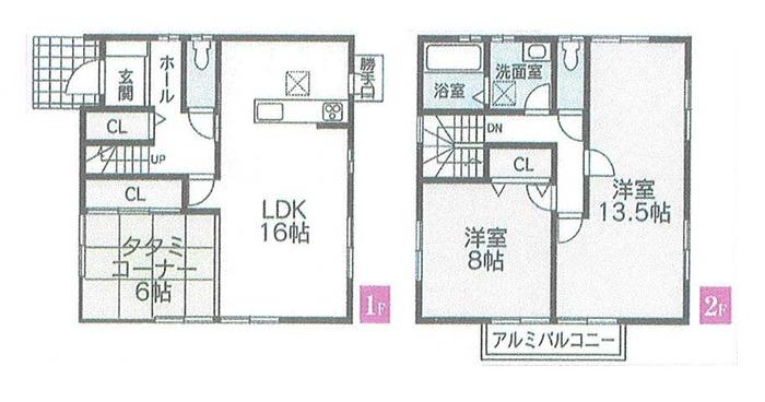 Floor plan. 35,800,000 yen, 3LDK, Land area 220.87 sq m , Building area 105.16 sq m