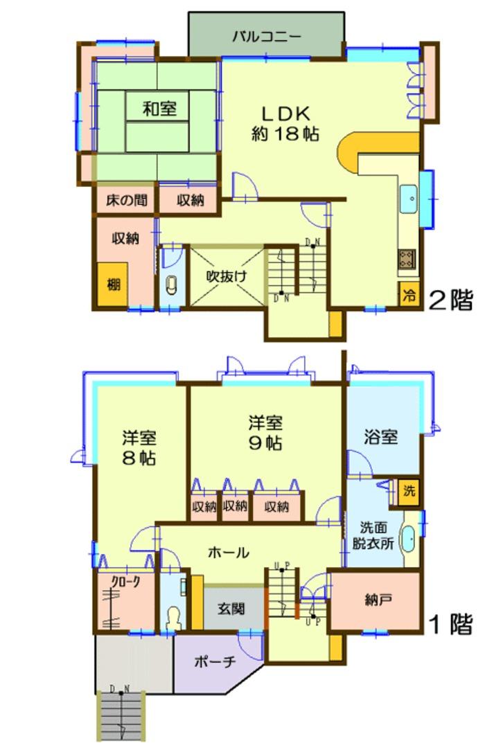 Floor plan. 21 million yen, 3LDK + S (storeroom), Land area 282.05 sq m , Building area 142.29 sq m