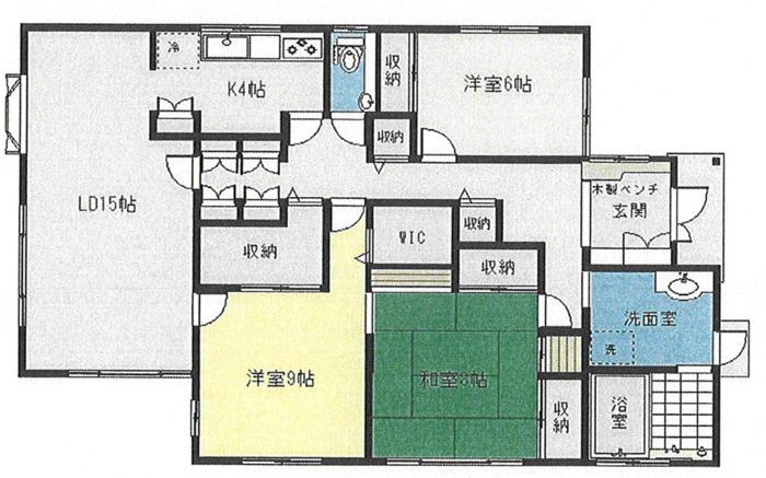 Floor plan. 12 million yen, 3LDK, Land area 405.56 sq m , Building area 119.5 sq m
