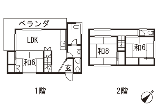 Floor plan. 8.8 million yen, 3LDK, Land area 404 sq m , Building area 86.11 sq m