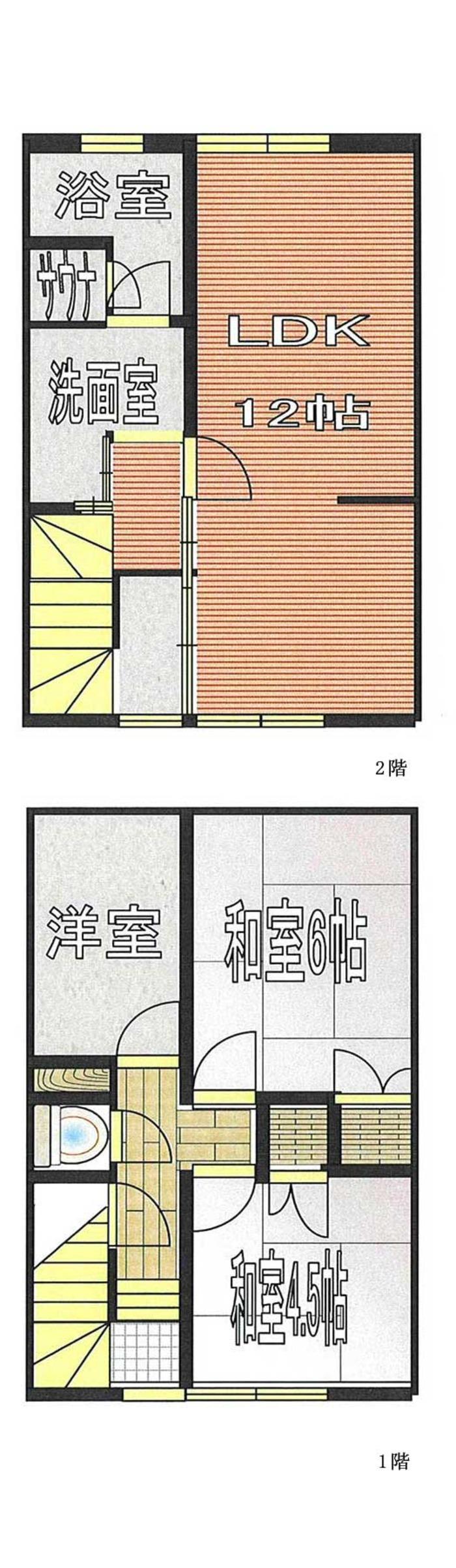 Floor plan. 3LDK, Price 5.5 million yen, Occupied area 77.25 sq m