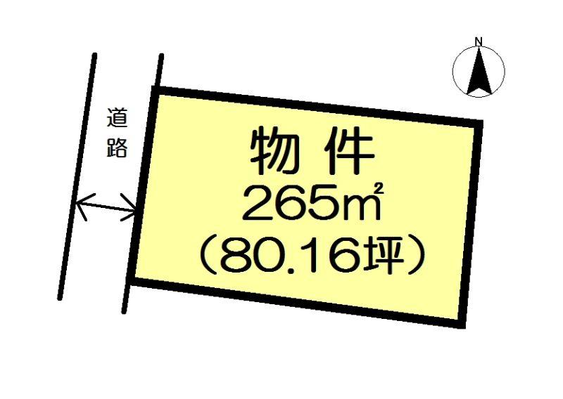 Compartment figure. Land price 3 million yen, Land area 265 sq m compartment view