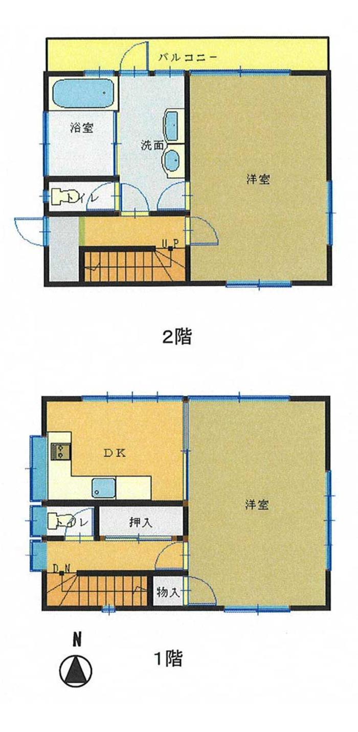Compartment figure. 8.4 million yen, 2DK, Land area 288 sq m , Building area 82.5 sq m