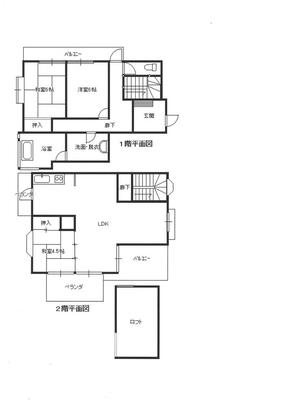 Floor plan. 18 million yen, 2LDK, Land area 284 sq m , Building area 91.5 sq m