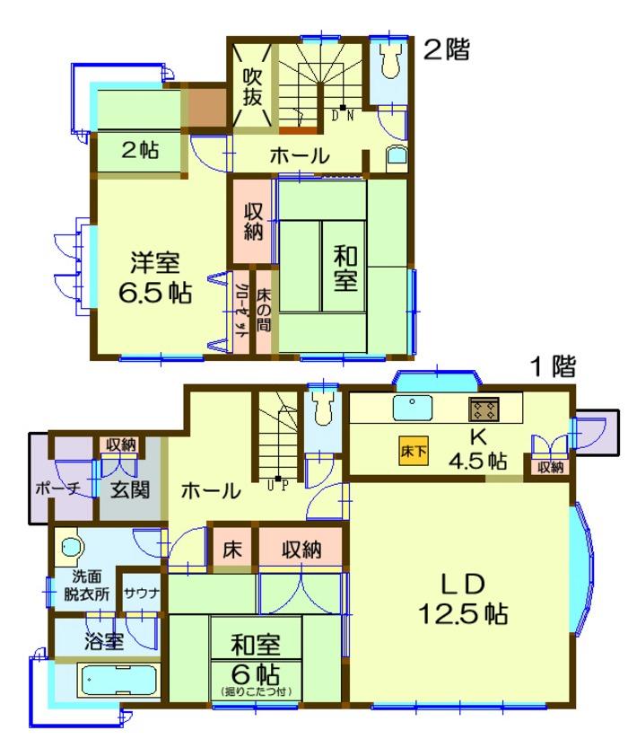 Floor plan. 12.8 million yen, 3LDK, Land area 321 sq m , Building area 114.39 sq m