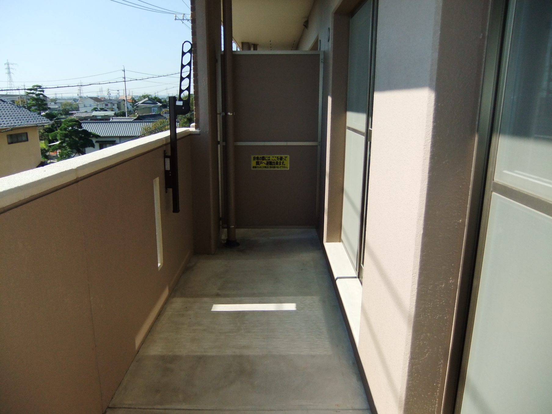 Balcony. It is very broad south-facing veranda.