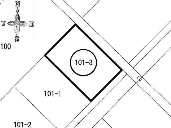 Compartment figure. Land price 6.8 million yen, Land area 225 sq m public view