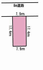 Compartment figure. Land price 9,203,000 yen, Land area 138.8 sq m