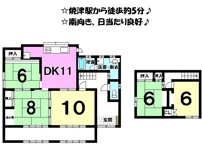 Floor plan. 26.5 million yen, 5DK, Land area 358.49 sq m , Building area 102.13 sq m