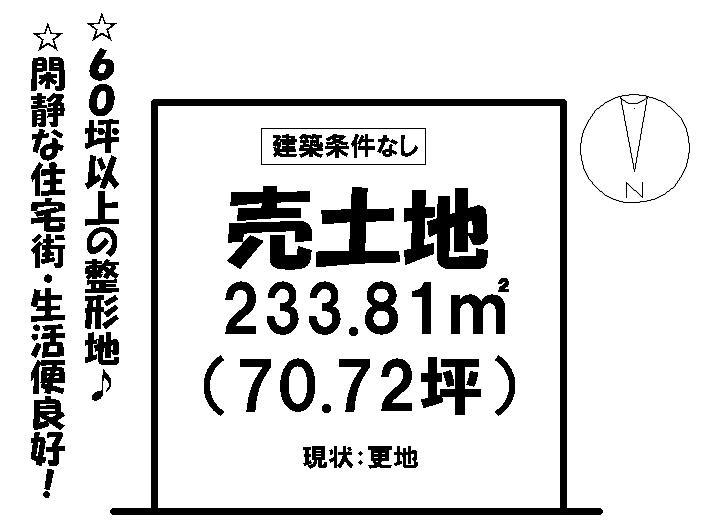 Compartment figure. Land price 9,648,000 yen, Land area 233.81 sq m