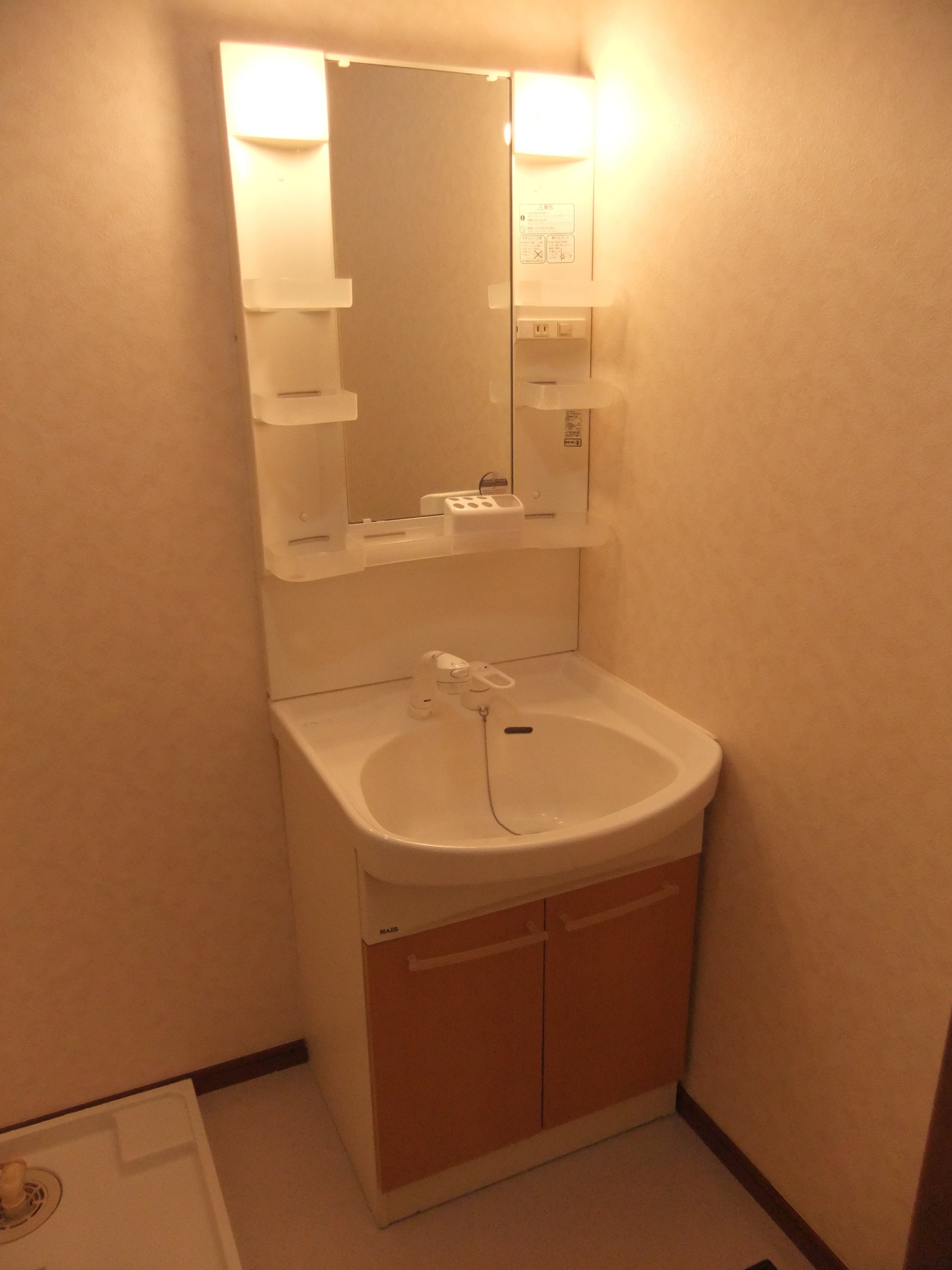 Washroom. Stylish vanity unit.