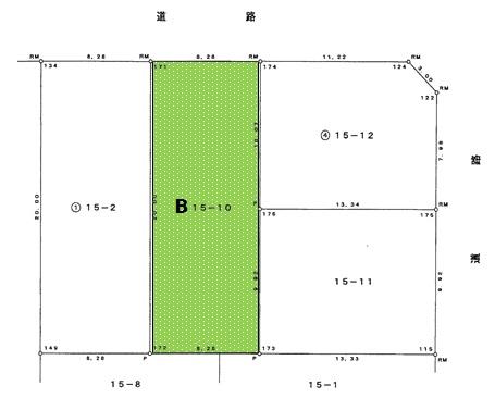 Compartment figure. Land price 10.3 million yen, Land area 165 sq m