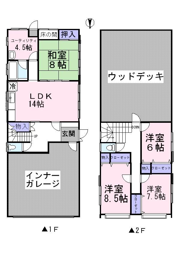 Floor plan. 29,800,000 yen, 4LDK, Land area 401.86 sq m , Building area 163.95 sq m
