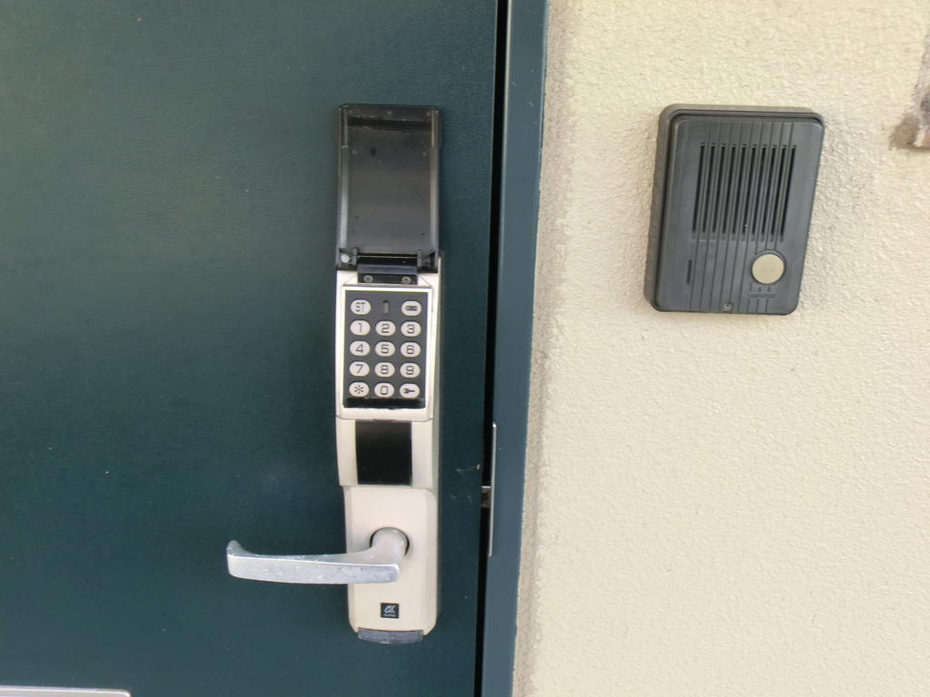 Entrance. The key is the personal identification number type digital lock.