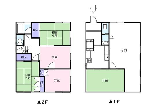 Floor plan. 12.5 million yen, 3DK, Land area 122.42 sq m , Building area 104.34 sq m