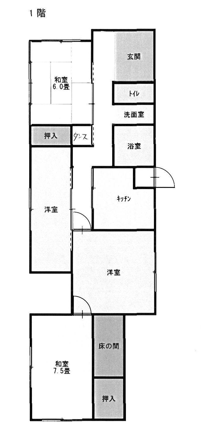 Floor plan. 9.8 million yen, 4DK, Land area 200 sq m , Building area 82.64 sq m
