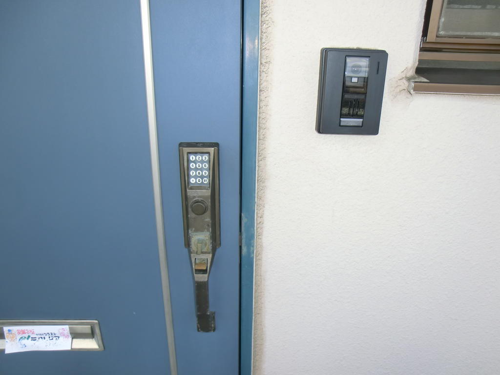 Entrance. PIN-type digital lock