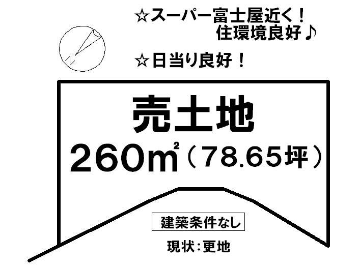 Compartment figure. Land price 11 million yen, Land area 260 sq m