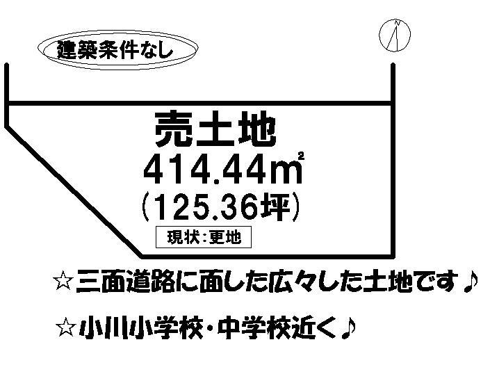 Compartment figure. Land price 31,340,000 yen, Land area 414.44 sq m