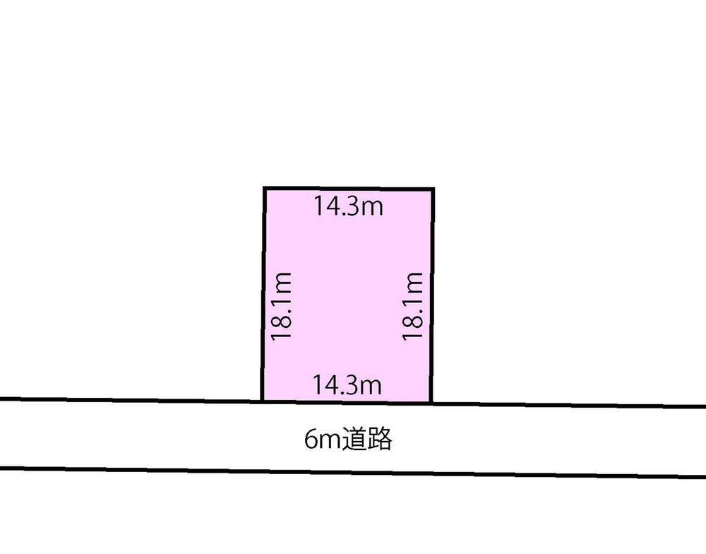 Compartment figure. Land price 18,347,000 yen, Land area 260.61 sq m