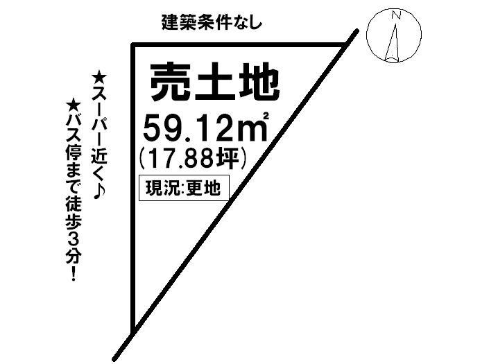Compartment figure. Land price 1.2 million yen, Land area 59.12 sq m