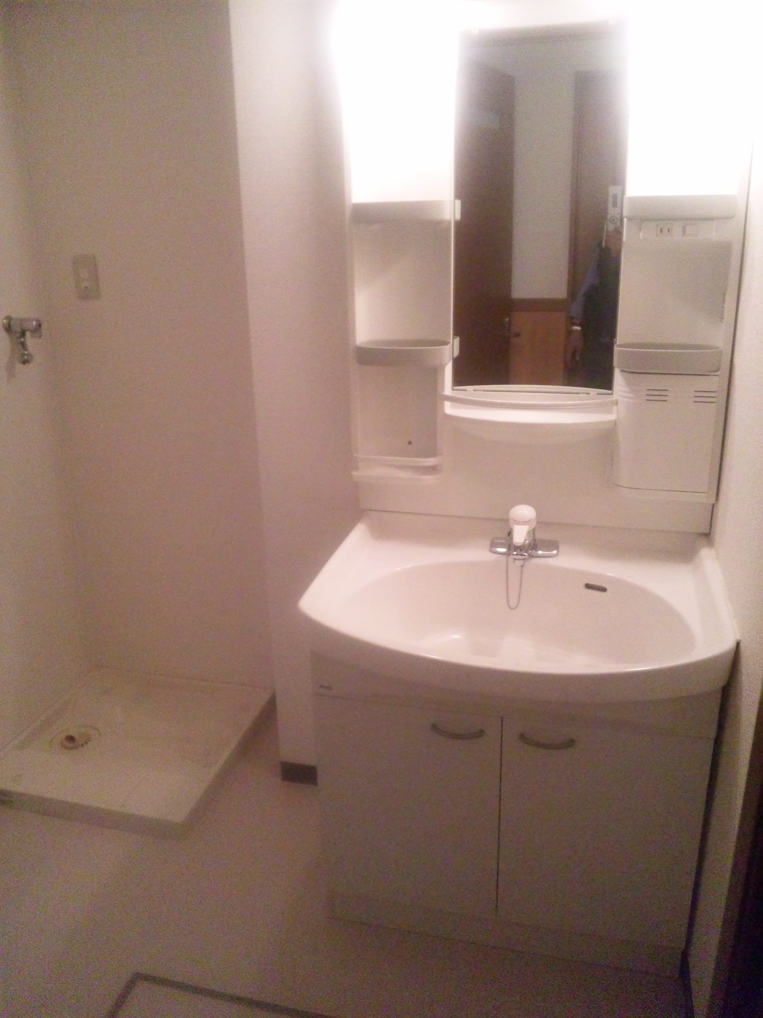 Washroom. Basin is also housed plenty type!