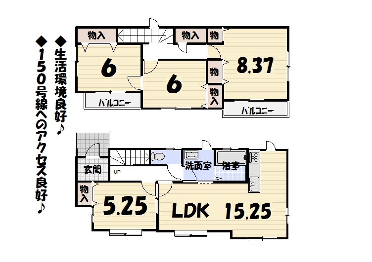 Floor plan. (1 Building), Price 17.8 million yen, 4LDK, Land area 127.45 sq m , Building area 98.32 sq m