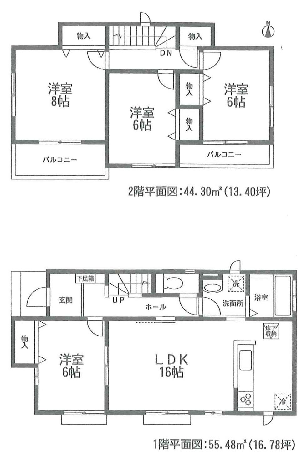 Floor plan. (C Building), Price 21,800,000 yen, 4LDK, Land area 139.91 sq m , Building area 99.78 sq m