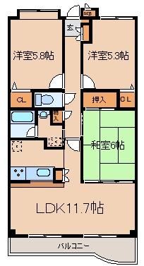 Floor plan. 3LDK, Price 18 million yen, Occupied area 70.21 sq m , Balcony area 10.9 sq m