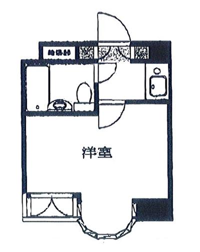 Floor plan. 1K, Price 2.18 million yen, Occupied area 13.48 sq m