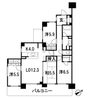 Floor: 4LDK, occupied area: 89.95 sq m, Price: 34,100,000 yen, now on sale