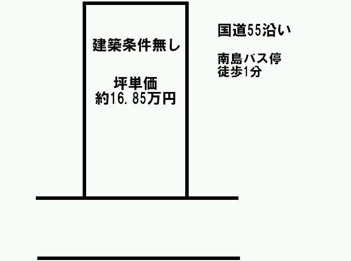Compartment figure. Land price 50 million yen, Land area 981 sq m