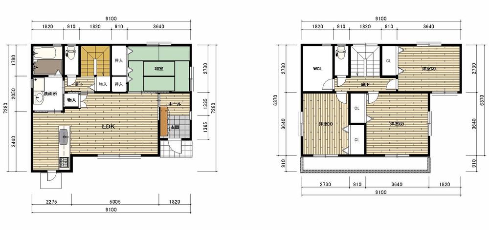 Floor plan. 24.5 million yen, 4LDK, Land area 171.92 sq m , Building area 109.72 sq m