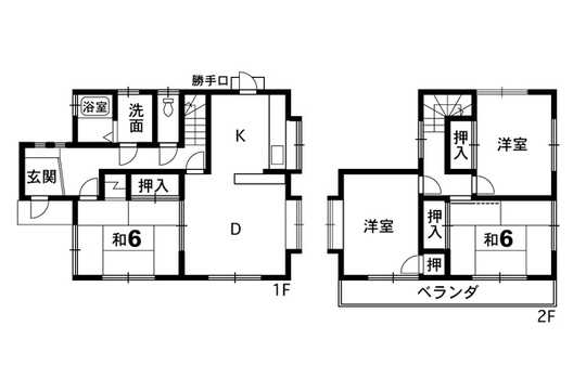Floor plan. 14.9 million yen, 4LDK, Land area 198.35 sq m , Building area 96.56 sq m