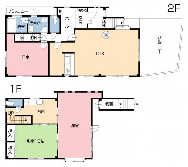 Floor plan. 15.8 million yen, 3LDK, Land area 158.56 sq m , Building area 150.02 sq m