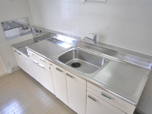 Kitchen. It is wide sink that is suitable for cooking.