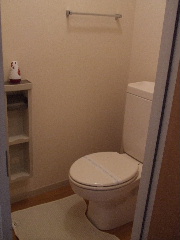 Toilet. Toilet space is also spacious.