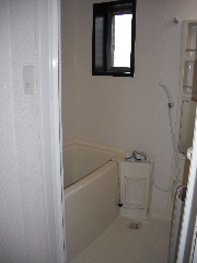 Bath. Hygienic bathroom and can have windows ventilation.