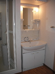 Washroom. Vanity state of the basin dressing room.