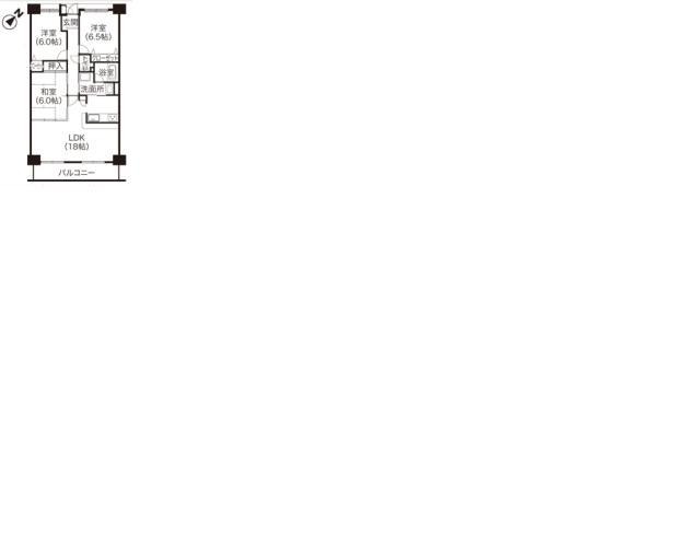 Floor plan. 3LDK, Price 12.8 million yen, Occupied area 76.45 sq m , Face-to-face kitchen balcony area 8.45 sq m 3LDK.