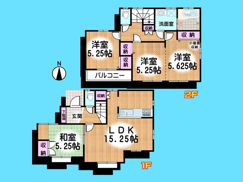 Floor plan. 28.8 million yen, 4LDK, Land area 84.31 sq m , Building area 88.18 sq m  , Yes Car space ◆  Weekdays, It is possible your visit. Contact us, Free dial  [ 0120-40-4771 ]  Until. Nearby properties also will introduce Adachi. First, Please contact us