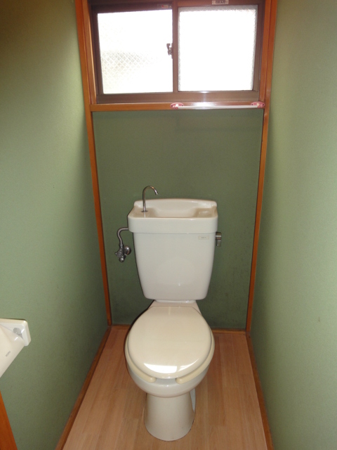 Toilet. It is with small window!