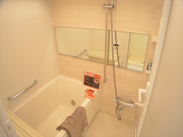 Bathroom. Bathroom with large mirror