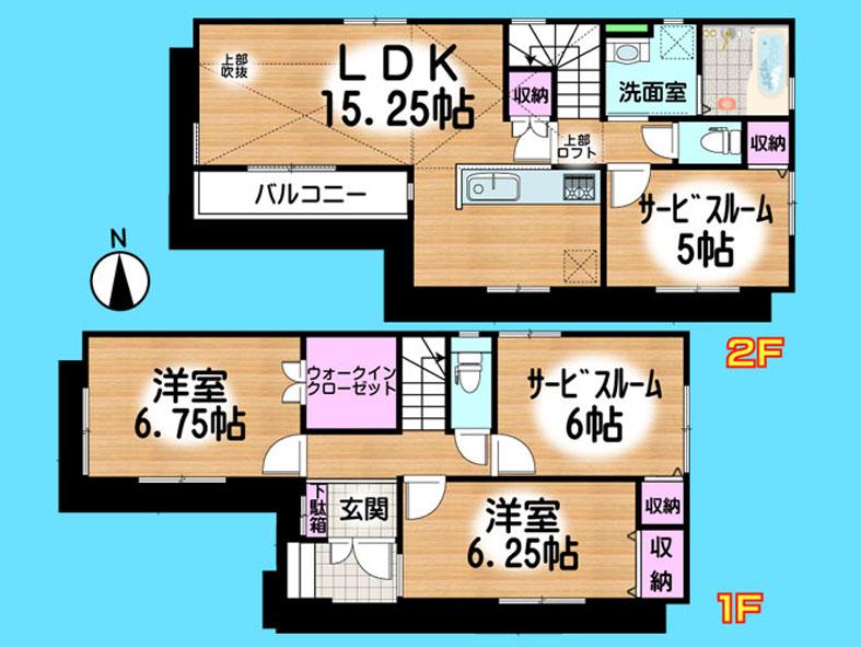 Floor plan. 38,800,000 yen, 4LDK, Land area 80.49 sq m , Building area 93.15 sq m  , Yes Car space ◆  Weekdays, It is possible your visit. Contact us, Free dial  [ 0120-40-4771 ]  Until. Nearby properties also will introduce Adachi. First, Please contact us